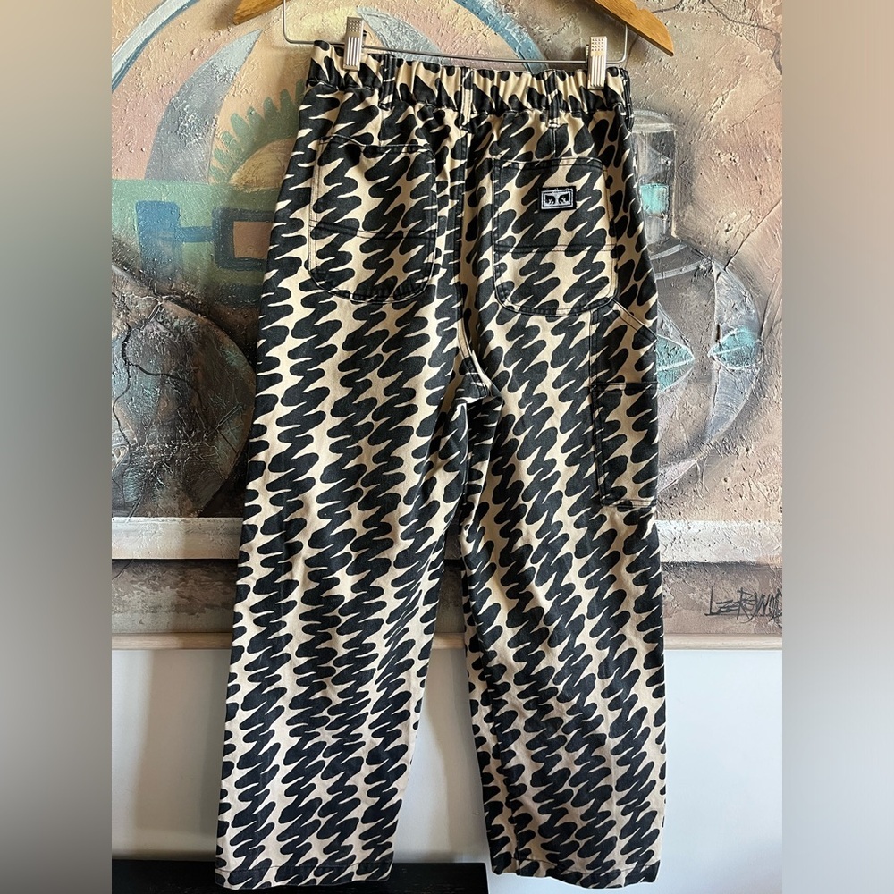 OBEY Brighton Printed Carpenter Pant 25 - Picture 4 of 16